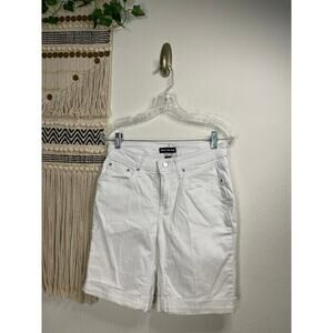 DKNY White Womans Denim Bermuda Shorts 8